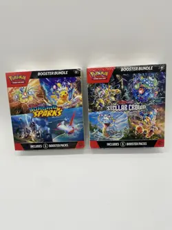 Pokemon Surging Sparks & Stellar Crown Booster Bundle Lot New Sealed - Image 1