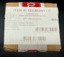 Pokemon TCG English Silver Tempest Booster Box Sealed Case 6ct Sealed - Image 2