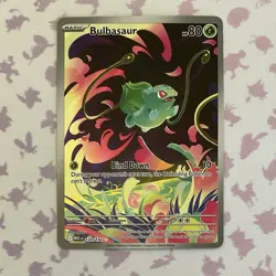Bulbasaur 133/132 Illustration Rare Pokemon TCG Me01: Mega Evolution NM - Image 1
