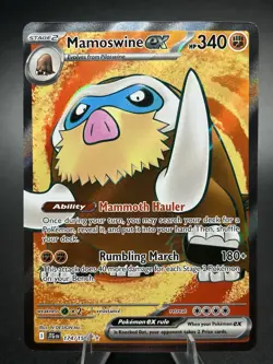 Pokemon TCG Mamoswine EX 174/159 Journey Together Ultra Rare - Image 1