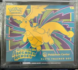 Pokemon Center Ascended Heroes ETB Pokemon TCG Brand New Sealed W/ Acrylic Case - Image 1