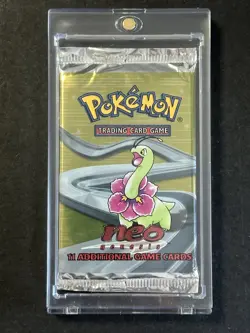 Pokemon TCG Neo Genesis Unlimited Meganium Booster Pack Sealed - Image 1