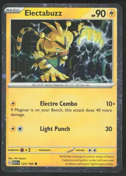 Electabuzz Cosmos Holo 125/165 Promo Pokemon TCG SV Promo NM - Image 1