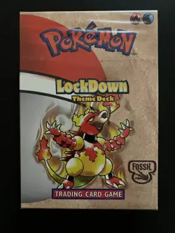 Pokemon LOCKDOWN Theme Deck WOTC FACTORY SEALED 1999 Fossil - Image 1