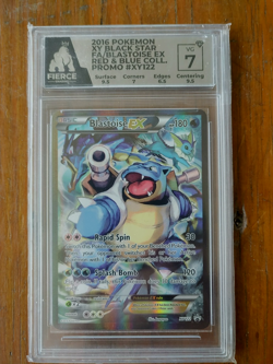 Blastoise EX XY122 Black Star Promo Full Art Holo Pokemon 2016 Red Blue GRADED 7 - Image 1