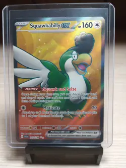 Pokemon Squawkabilly ex SV02: Paldea Evolved 247/193 Near Mint NM - Image 1