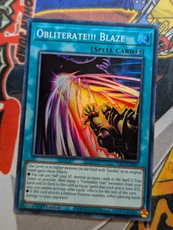 Obliterate!!! Blaze INFO-EN055 Super Rare Yugioh - Image 1