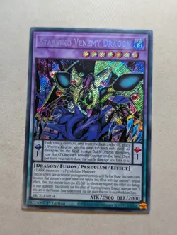 Starving Venemy Dragon - BROL-EN034 - Secret Rare 1st Edition Yugioh - Image 1