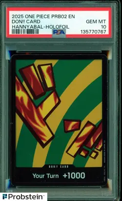 2025 One Piece PRB02 EN Don!! Card Hannyabal Holo Foil PSA 10 GEM MINT - Image 1