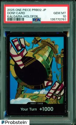 2025 One Piece PRB02 EN Don!! Card Kalgara Holo Foil PSA 10 GEM MINT - Image 1