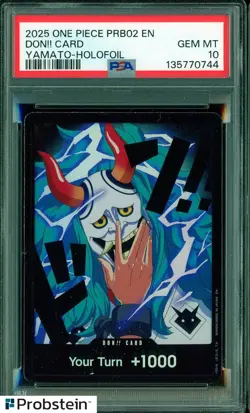 2025 One Piece PRB02 EN Don!! Card Yamato Holo Foil PSA 10 GEM MINT - Image 1