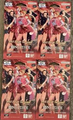One Piece TCG Heroines Edition EB-03 English Sleeved Booster Pack - Lot of 4 New - Image 1