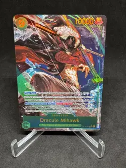 One Piece TCG English OP14-119 Dracule Mihawk Alt Art Parallel - Image 1