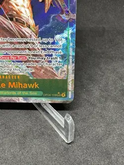 One Piece TCG English OP14-119 Dracule Mihawk Alt Art Parallel - Image 4