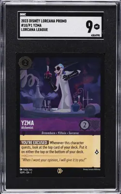 2023 DISNEY LORCANA PROMO LORCANA LEAGUE #10/P1 YZMA SGC 9 - Image 1