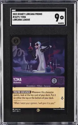 2023 DISNEY LORCANA PROMOS LORCANA LEGEND #10/P1 YZMA SGC 9 - Image 1