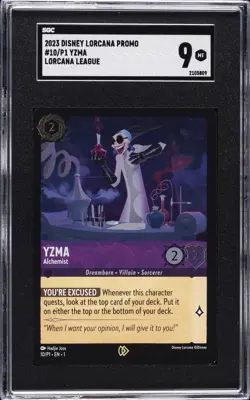 2023 DISNEY LORCANA PROMO LORCANA LEAGUE #10/P1 YZMA SGC 9 - Image 1