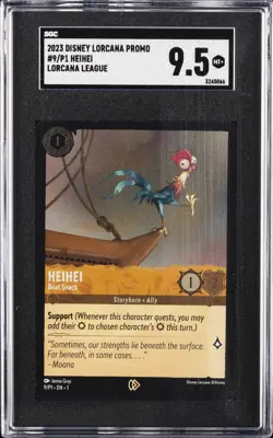 2023 DISNEY LORCANA PROMOS LORCANA LEGEND #9/P1 HEIHEI SGC 9.5 - Image 1