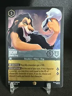 Scar - Finally King 175/204 Fabled Cold Foil Disney Lorcana - Image 1