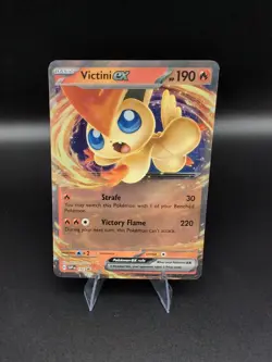 Victini EX 142 Scarlet & Violet Promo Holo Pokemon TCG Card NM - Image 1