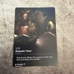Demonic Tutor - Custom Art MTG Magic The Gathering Playtest Card - Image 1