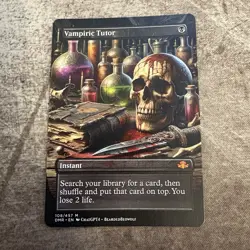 Vampiric Tutor - Custom Art MTG Magic The Gathering Playtest Card - Image 1