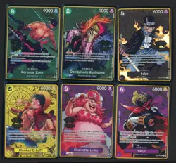 One Piece 2nd Anniversary Set Cards Lot (9) W/ Monkey D. Luffy Ace Zoro Sabo - Image 1