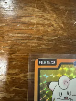 Bandai Pokemon Japanese Carddass Card Prism Holo File Clefairy 035 - Image 2