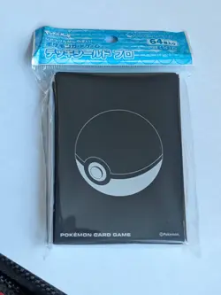 SEALED 64 SLEEVES - Pokemon Center Exclusive Card Sleeves Black Pokeball 64Pcs. - Image 4
