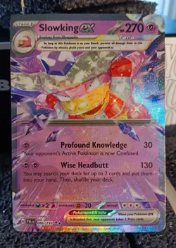 Pokemon Slowking ex 86 Ultra Rare Scarlet & Violet Paldea Evolved Pokemon Card - Image 1