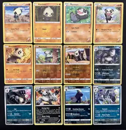 12x Pancham Pangoro Pokemon Card Lot W/ XY Era Cards & Reverse Holos - Image 1