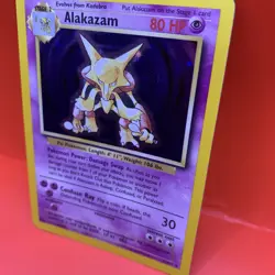 Pokemon Alakazam TCG Base Set 2 Holo Unlimited Card 1/130 Holo LP - Image 3