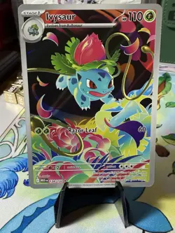 Ivysaur 134/132 Me01: Mega Evolution Holo Full Art Rare Pokemon Card - Image 1