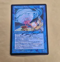 Unplayed Signed Magic MTG Phantasmal Sphere Alliances NM MARK TEDIN EDH CUBE VTG - Image 1