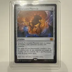MTG Portal Para Phyrexia Mythic Rare BRO 240/287 Portuguese Moderately Played - Image 1