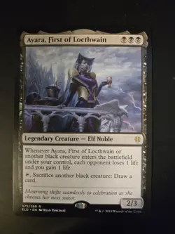 Ayara, First of Locthwain NM Throne of Eldraine MTG FREE SHIPPING - Image 1
