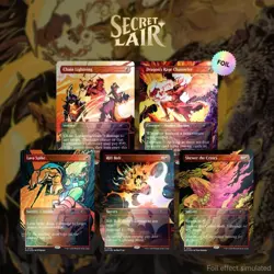 Secret Lair - EVERYTHING IS ON FIRE - Rainbow Foil Edition New Secret Lair Drops - Image 1