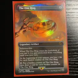 The One Ring Borderless Promo Foil, Never Played - Image 1