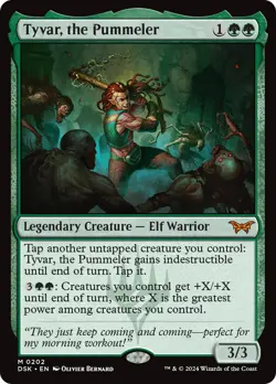 Tyvar, the Pummeler [Duskmourn: House of Horror] Foil Near Mint - Image 1