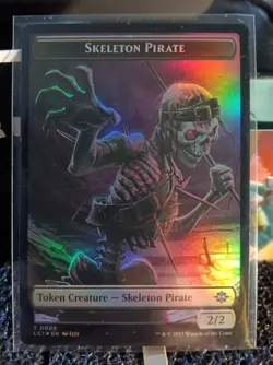 MTG Map Gnome Soldier / Skelton Pirate Foil The Lost Caverns of Ixalan LCI Token - Image 3