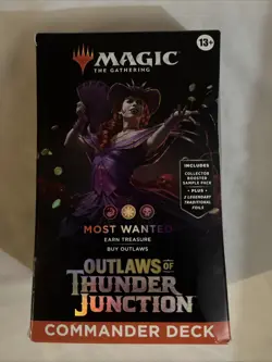 Magic The Gathering - Most Wanted Outlaws Of Thunder Junction Commander Deck - Image 1
