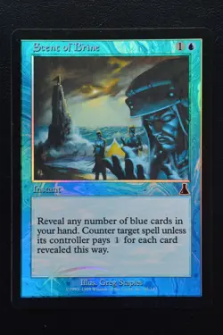 Magic The Gathering MTG SCENT OF BRINE FOIL Urza's Destiny LP Lightly Played - Image 1