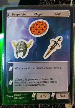 MTG Unfinity Stickers Spooky, Clown, Mox, Zombie, Cheese, Magician As Pictured - Image 4