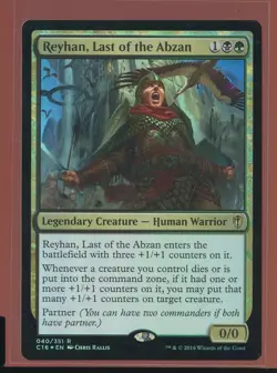 Reyhan, Last of the Abzan Foil Rare Ex/NM Commander 2016 C16 Magic the Gathering - Image 1
