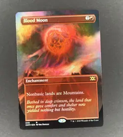 Blood Moon Borderless Foil NM Double Masters Magic The Gathering MTG - Image 1
