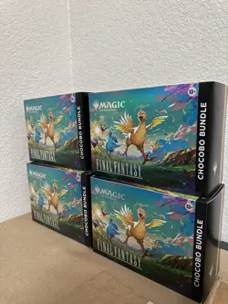 x4 Magic The Gathering Final Fantasy Chocobo Bundle Box LOT 4 Boxes In Hand - Image 1