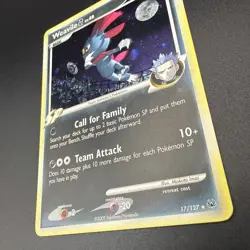 Pokemon TCG Weavile Platinum Holo Card 17/127 - Image 2