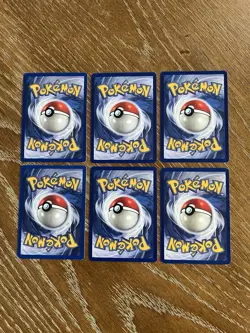 Full Set of 6 Base Energy Vintage TCG Pokemon Cards - Image 3