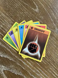 Full Set of 6 Base Energy Vintage TCG Pokemon Cards - Image 5
