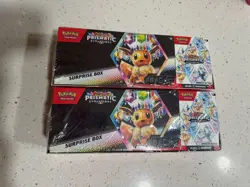 Pokemon TCG Sam’s Club Prismatic Evolutions Surprise Box & Booster Bundle 2-Pack - Image 1